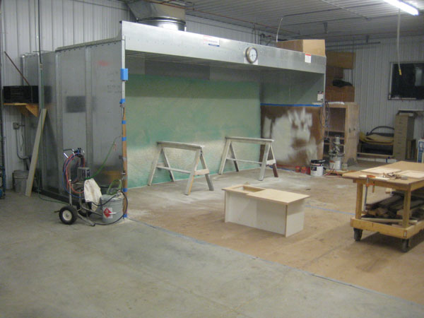Finishing area of our shop
